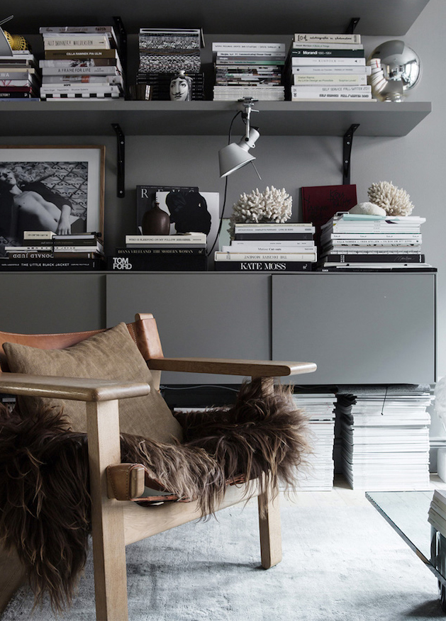 The Dark and Cocoon-like Home of Stylist Lotta Agaton