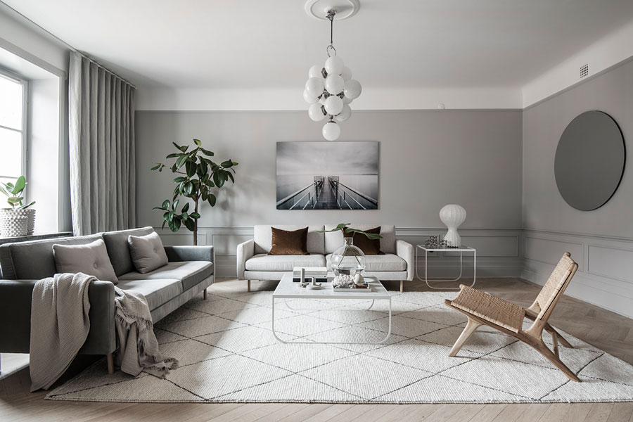 Tour a Serene and Spacious Stockholm Home with an Harmonious Look