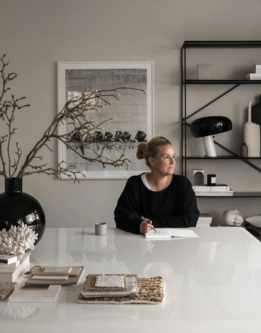 Take a Peek at The Stunning Office Space of Scandinavian Interior Design Queen Lotta Agaton