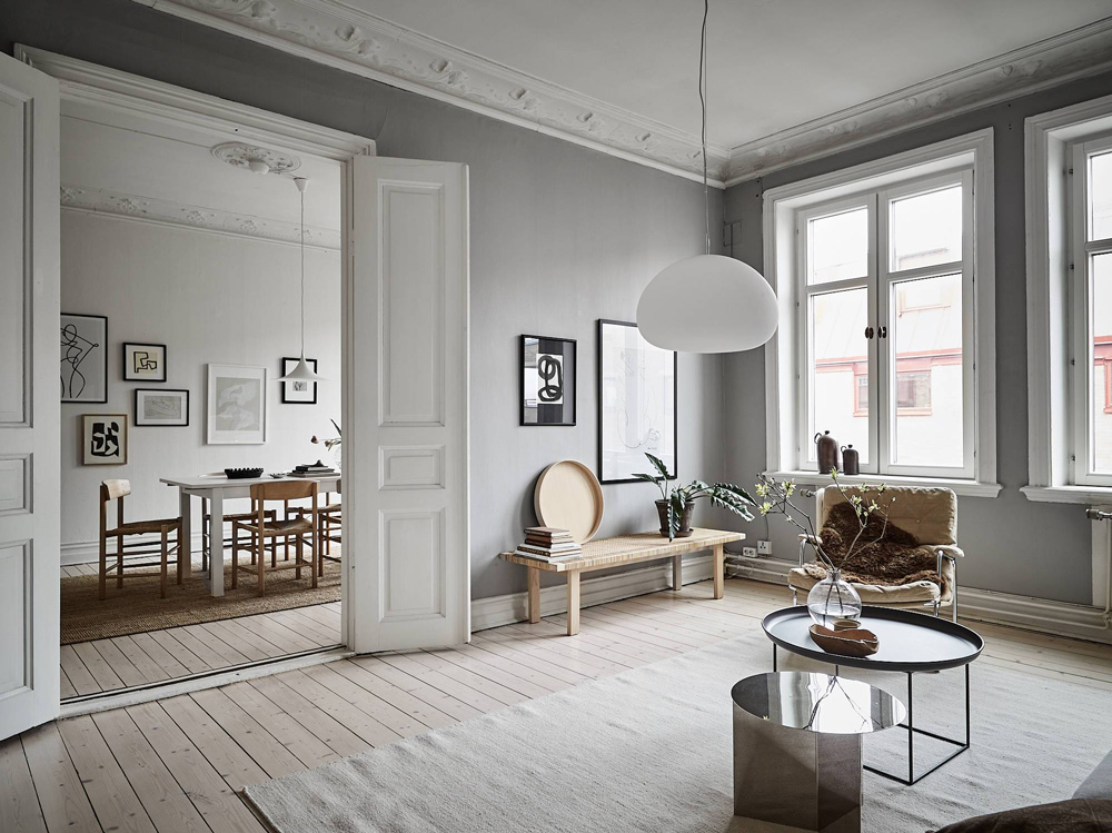 Tour a Sophisticated and Serene Swedish Apartment with an Effortless  Elegance - Nordic Design