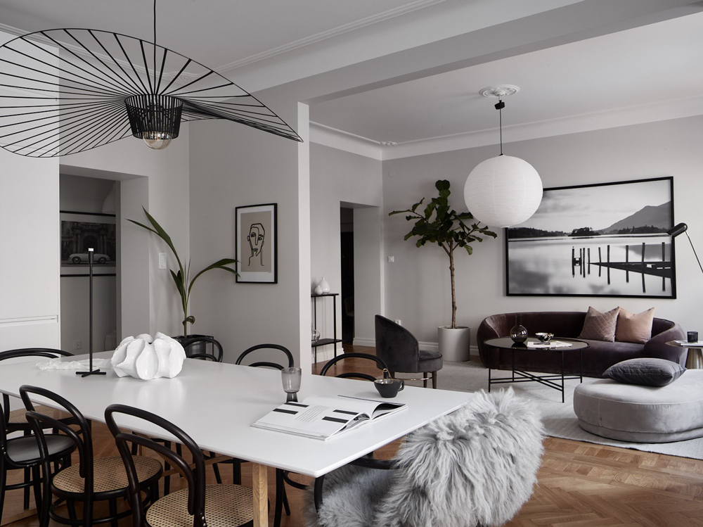 Elegant Apartment In Sweden With A Serene Color Palette 01
