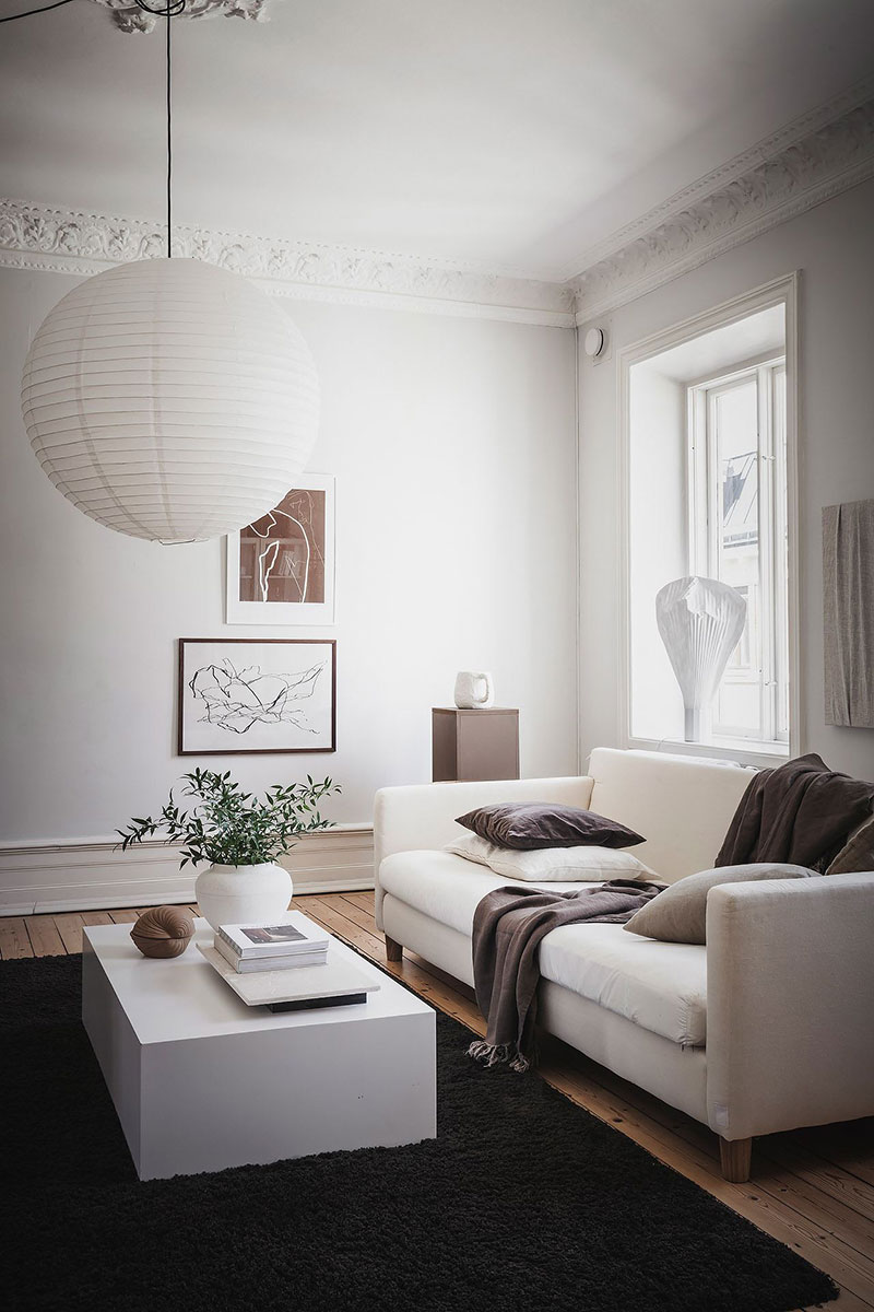 Step Inside A Curated, Refined Yet Understated  Apartment In Sweden